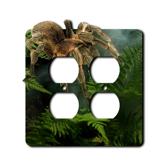 Off The Wall Plates - Tarantula Spider - Double Gang Outlet