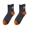 thumbnail image 1 of Jumpingount 1 par de calcetines de algodón de tubo medio para hombre, transpirables, cómodos, suaves, deportivos, para correr, senderismo, Fitness, Accesorios de calzado Gris oscuro Jumpingount AP016493-03, 1 of 6