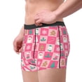 thumbnail image 2 of Vsdgher Pink Christmas Cheer Pattern Men's Boxer Brief Underwear,Soft Funny Underwear for Men-X-Large, 2 of 5