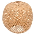 thumbnail image 1 of EASTIN 1pc Bamboo Pendant Lamp Cover Rural Style Handmade Bamboo Weaving Lampshade (Random Color), 1 of 6