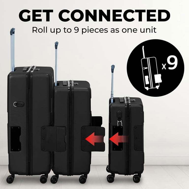 TACH V3 Large 3pc Spinner Hardside Luggage Set with Wheels