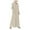 Beige_002, variant on HJYCHN Stylish Women's Casual Split Strap Long Dress Elegant Boho Flowy Maxi with Solid Color Design for Everyday Comfort and Versatile Wear White M