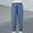 BlueA, variant on Tdoqot Girls Baggy Cargo Jeans- Elastic Waist Wide Leg Casual Fashion Denim Pants Blue Size 10