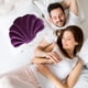 thumbnail image 5 of Almohada con forma de concha: algodón PP/lavable, temática marina/decorativa, para sofá/dormitorio/coche, 5 of 5