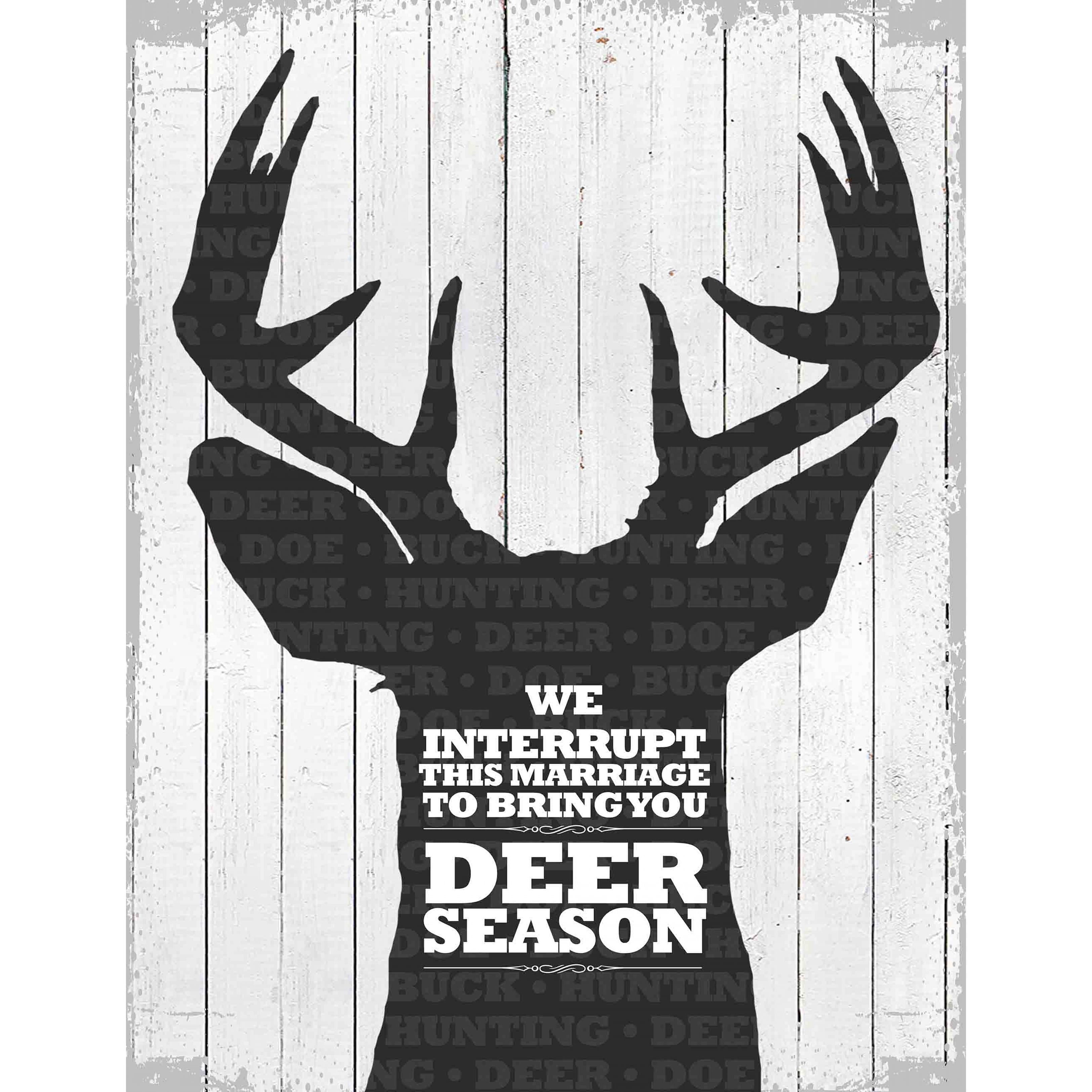 Marmont Hill "Deer Season 1" by Saturday Evening Post Painting Print on Canvas