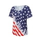 thumbnail image 4 of Txlixc Blusa de manga corta para el día de la independencia femenina con diseño de bandera nacional Txlixc moda, 4 of 9