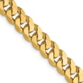 thumbnail image 3 of FJC Finejewelers 14 kt Yellow Gold Flat Beveled Curb Chain Bracelet 9 Inches x 6.1 mm, 3 of 6