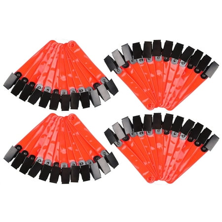 GPP Night-n-Day Trail Markers with Clips Reflective Tree Tacks for Hiking Hunting Outdoor (Pack of 48)
