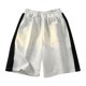 thumbnail image 3 of pstuiky Pantalones cortos para hombre, Pantalones cortos de ejercicio para hombre, de color liso, informales, holgados, con cintura elástica y bolsillos Pantalones cortos de golf, 3 of 5