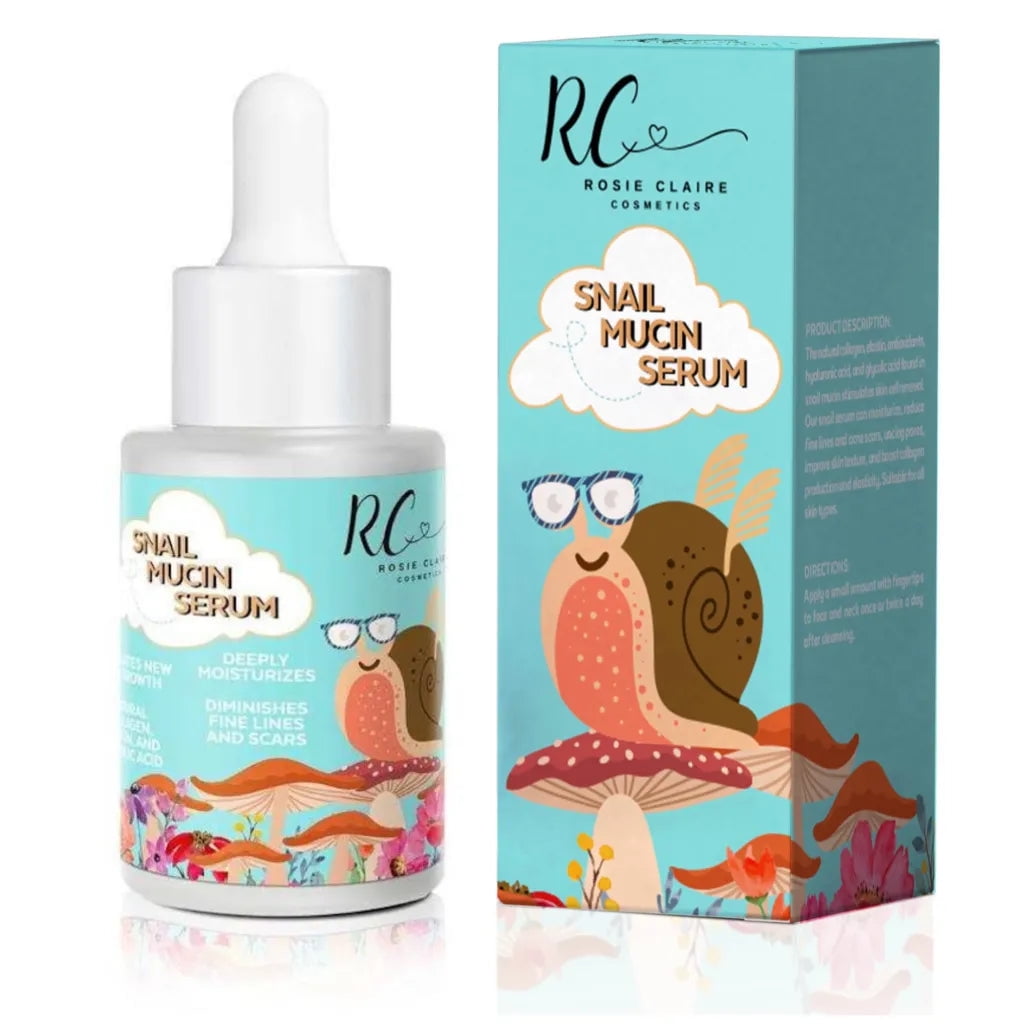 Rosie Claire Cosmetics Snail Mucin Serum with Vitamin C & E