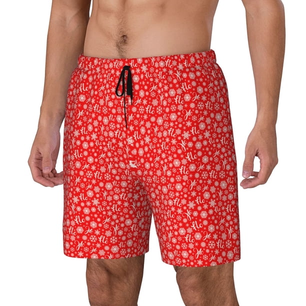 Fotbe Hohoho4 Traje de Baño para Hombre – Shorts de Natación de Secado Rápido con Forro y Bolsillos-Medium