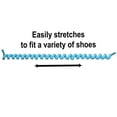 thumbnail image 5 of Rehabilitation Advantage Curly No-Tie Shoelaces – Teal, Elastic Coil Design, 6" to 45" Stretch, Ideal for Seniors, Athletes, All Ages – One Pair, 5 of 5