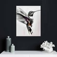 thumbnail image 5 of Nawypu Hummingbird Art Prints Posters, Black and White Photography Wall Art, Wildlife Safrai Jungle Nature Inspired Photos, Exotic Animal Wall Decor. (Hummingbird), 5 of 5