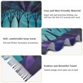 thumbnail image 5 of FORMRS Womens Scarf Winter Soft Long Big Warm Shawls Wrap Tassel Scarves, Purple Moonlight Forest, 5 of 9