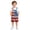 #07 Watermelon Red, variant on 4th Of July Overalls Boys Girls Jean Romper Adjustable Strap Jeans Jumpsuit Red White and Blue American Flag Overalls #07 Watermelon Red 4-5 Years