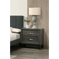 thumbnail image 2 of Knubmt Modern Beside Table with 2 Drawers, Wooden Nightstand for Living Room, Bedroom, Gray, 2 of 6