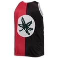 thumbnail image 3 of Men's Mitchell & Ness Eddie George Black/Scarlet Ohio State Buckeyes Sublimated Player Big & Tall Tank Top, 3 of 3