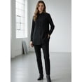 thumbnail image 4 of Women's Long Sleeve Button Down Shirt, Classic Collared Pocket Blouse, Loose Versatile Commute Top, Casual Office Women, 4 of 9