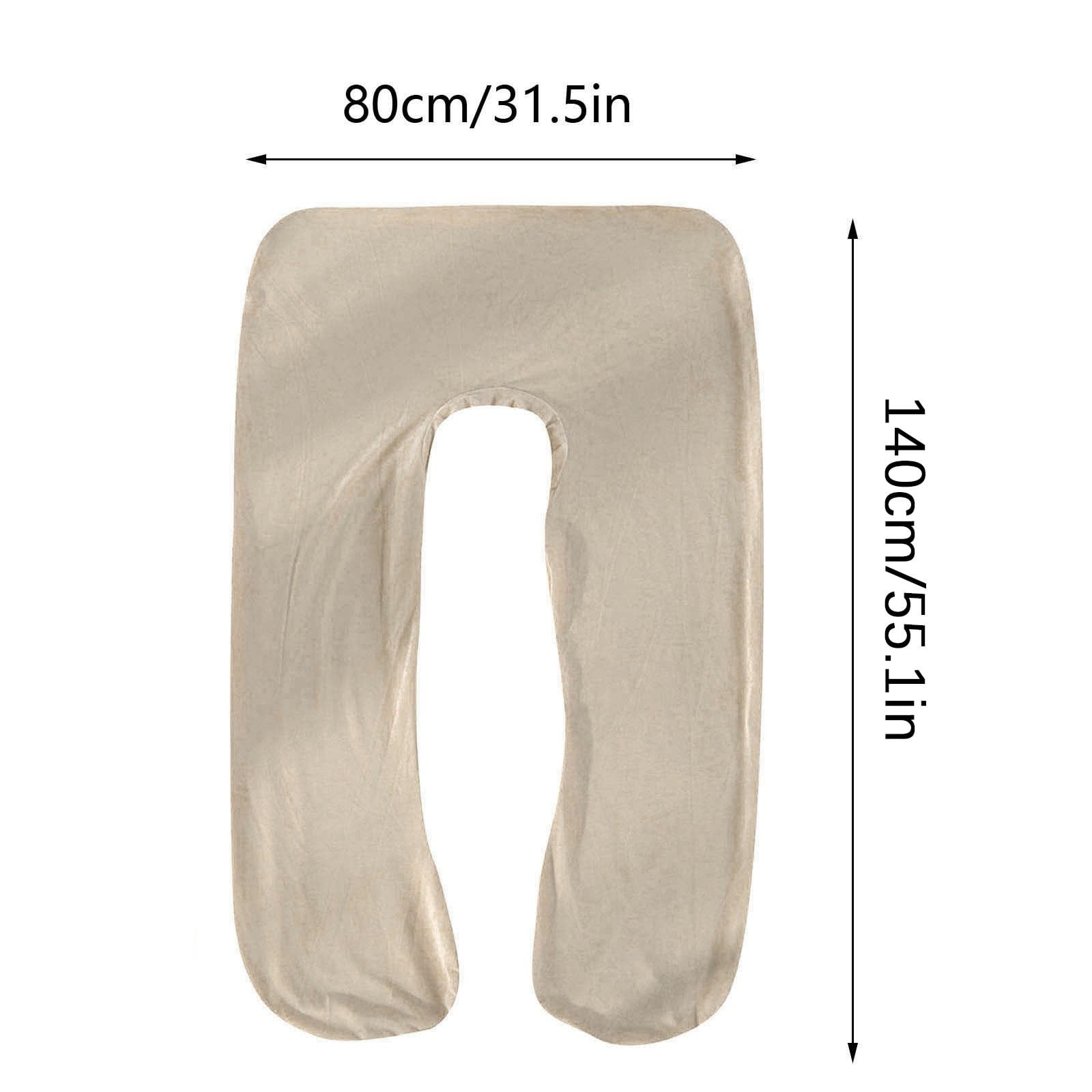 Djiypn Pregnancy Pillow Cover U Shaped Full Body Pillow Case Cover for Maternity,Cool Breathable Fabric, Provides Sleep and Pregnancy Support (ONLY Pillowcase)