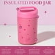 thumbnail image 2 of Frasco para comida Paris Hilton de acero inoxidable 470mL rosa con diseño de corazón, 2 of 7