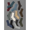thumbnail image 7 of HUGH UGOLI Mens Cotton Dress Socks | Plain Colors, Regular Fit, Crew, Casual Socks | 3 Pack, Dark Gray, Shoe Size: 6-8, 7 of 7