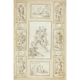 thumbnail image 3 of Donato Creti 17x24 Black Modern Framed Museum Art Print Titled - Antique Warriors and Mythological Subjects, 3 of 5