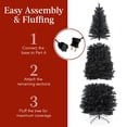 thumbnail image 4 of Árbol de Navidad Best Choice Products 7.5 pies preiluminado negro, 4 of 7