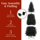 thumbnail image 4 of Árbol de Navidad Best Choice Products 7.5 pies preiluminado negro, 4 of 7