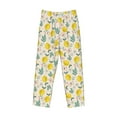 thumbnail image 6 of Uemuo Flowers and Butterflies Pattern Men's Wide Leg Palazzo Lounge Pants with Pockets Light Weight Loose Comfy Casual Pajama Pants-Large, 6 of 9