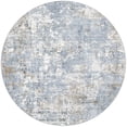 thumbnail image 4 of UERMEI 8ft Round Area Rug for Living Room, Washable Non-slip Soft Indoor Modern Abstract 8'x8' Round Rug for Bedroom Office Home Decor Carpet, Glacier Blue, 4 of 9