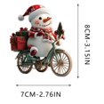 thumbnail image 3 of Honeeladyy Snowman Hanging Ornaments, Acrylic Exquisite Hanging Holiday Ornament Christmas Tree, Hanging Ornaments Christmas Decor Holiday Party Gifts, 3 of 5