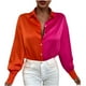 thumbnail image 1 of Blusa de manga larga a juego de colores para otoño e invierno para mujer, blusa con cuello redondo Fridja  bvmnju2931, 1 of 7