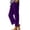 Purple, variant on MEICHEN Womens Essentials Summer Fashion Clothing Women's Loose Pocket Patchwork Cotton and Linen Casual Pants Casual Pants for Women