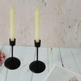 thumbnail image 1 of 2 Pieces Taper Candle Holder Candlestick Table Centerpiece Ornament Black, 1 of 8