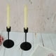 thumbnail image 3 of 2 piezas soporte de vela cónica candelabro MESA CENTRO DE MESA cena Negro, 3 of 9