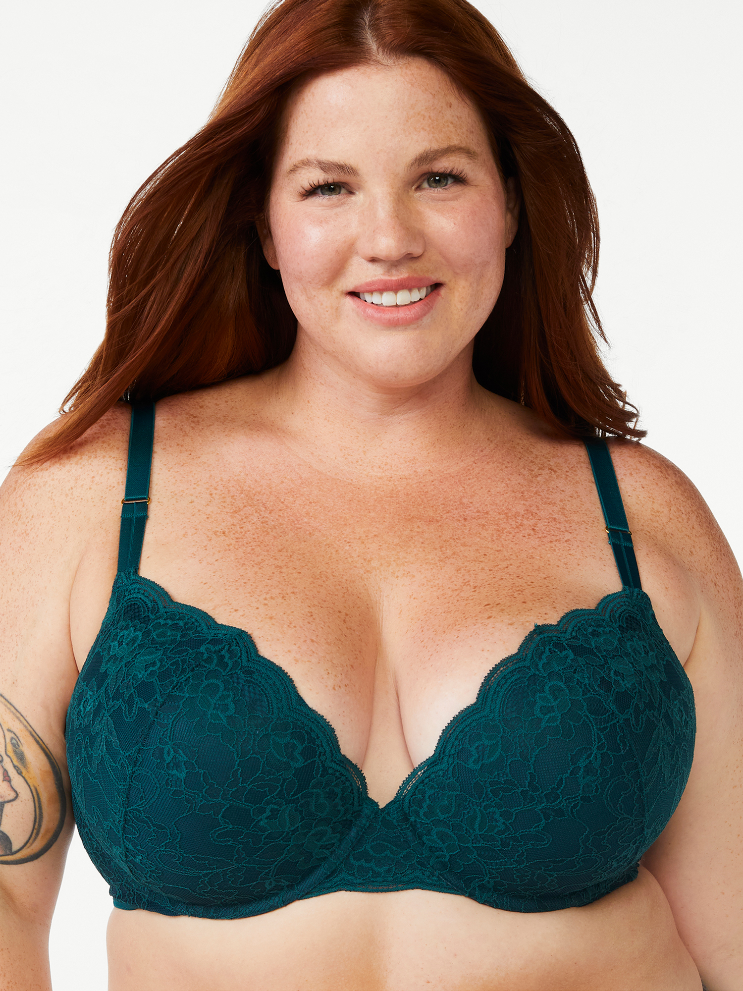 Xhilaration Women's High Apex Lace Push Up Bra - Feather Peach, Size B, Underwired