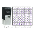 thumbnail image 4 of Printtoo Personalized Gadgets Theme Icons Rubber Stamp Self Inking Stamper 24 mm-Black, 4 of 7