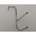 thumbnail image 5 of 2 Over The Door Double Hook Chrome Steel, Doors Up To 1.75" Wide Metal Hanger 2x, 5 of 6