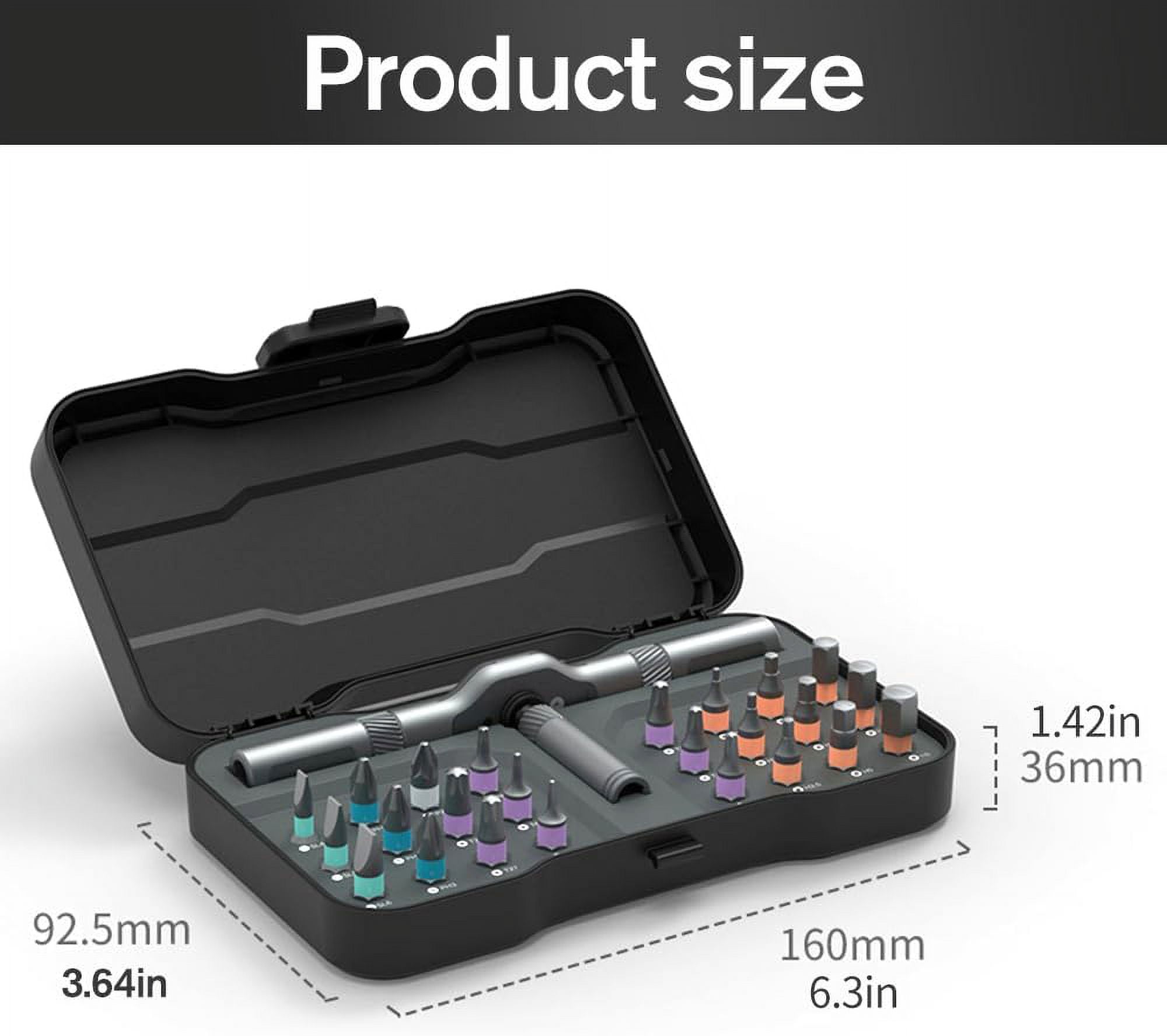 Screwdriver 24 in 1, 2025 New 24 in 1 Magnetic Screwdriver Set, Multi-Purpose 24 In 1 Ratchet Wrench Screwdriver, Multi-function Magnetic Wrench Tool Combination Set