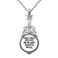thumbnail image 1 of English Word Design Dream And Worry Pendant Jewelry Music Guitar Torque Hangtag, 1 of 3