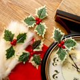 thumbnail image 4 of Simulation Christmas Red Fruit Leaves Christmas Tree Decoration, 4 of 9