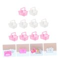 thumbnail image 4 of HOOWIFFY 10Pcs Shopping Cart Basket Plastic Pink Simple And Natural Appearance For Playtime, 4 of 8
