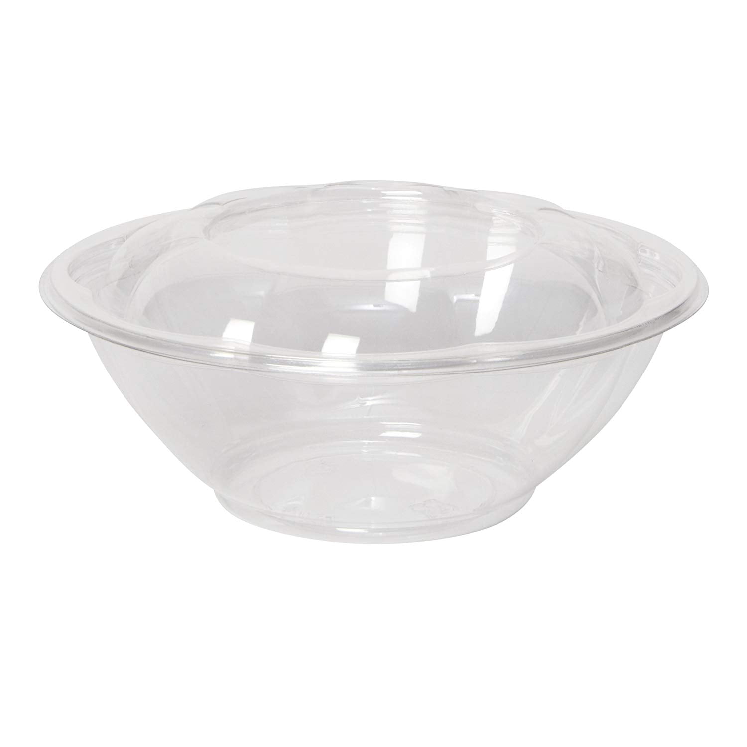 50-Pack 24oz Plastic Disposable Salad Bowls with Lids - Eco-Friendly Clear Food  Containers - Extra-Thick Materials - Portable Serving Bowl Set to Pack  Lunch - S…