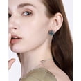 thumbnail image 3 of Vintage Ethnic Indian Jewellery Set for Women Traditional Bollywood Oxidized Choker Necklace Crystal Stud Earring Open Ring Cubic Zirconia Bohemian Daily Wear Parties Wedding Jewelry Xmas, 3 of 8