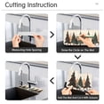 thumbnail image 5 of Yayeee Faucet Mat for Kitchen Sink 30" Diatomite Long Splash Guard Pad, Beige Christmas Trees, 2 Pack, 5 of 7