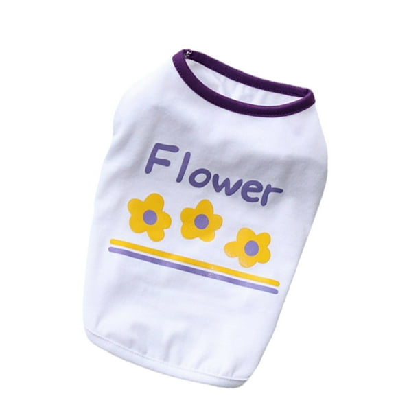 Chaleco de verano para perros con estampado de mascotas - Algodón transpirable, bonito diseño - Ropa de moda para perros pequeños y medianos