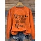 thumbnail image 2 of Sudaderas con capucha de Halloween para mujer, sudaderas con capucha de bruja, abrigos con letras, chándales de cuello redondo, ropa de mujer Y2k, 2 of 4