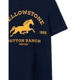 thumbnail image 2 of Yellowstone T-Shirt à Manches Courtes pour Hommes avec Logo Dutton Ranch, 2 of 7