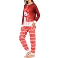 thumbnail image 2 of Conjunto de pijamas a juego para familia, cómodo conjunto a juego de 2 piezas, ropa para el hogar para padres e hijos, 2 of 7
