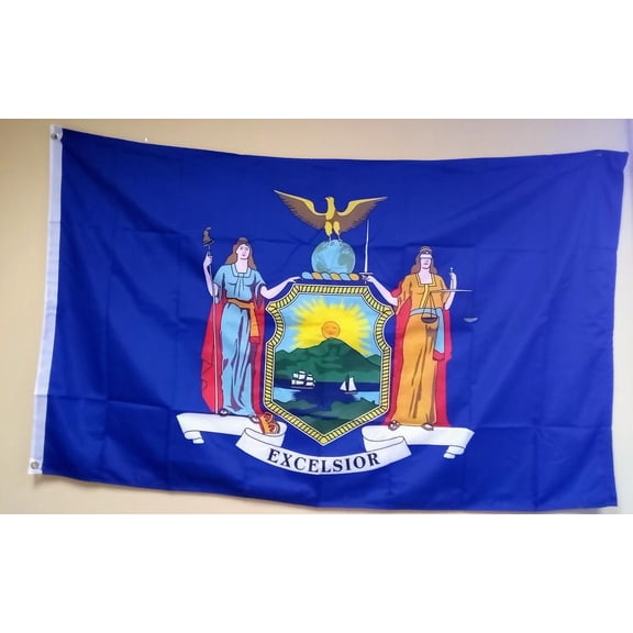 3x5 NEW YORK DOUBLE SIDED FLAG 100D ROUGH TEX